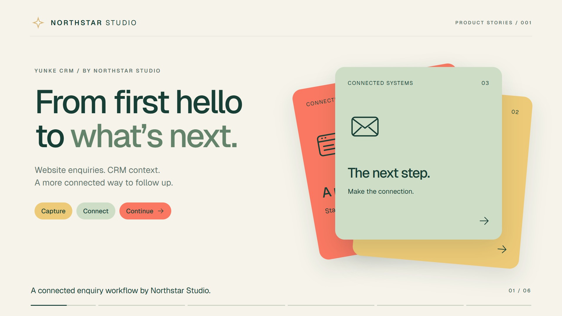 From first hello to what's next: Northstar Studio enquiry workflow
